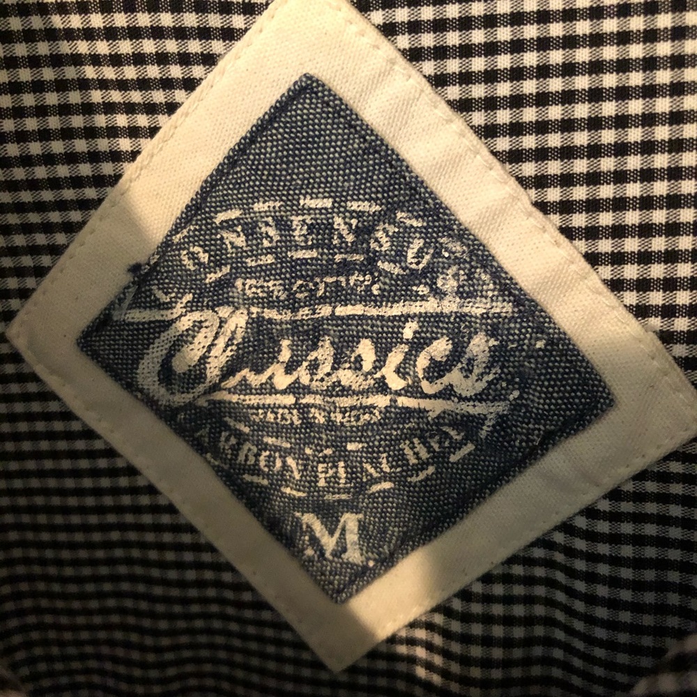 Black Checkered Button-Down Shirt - image 6